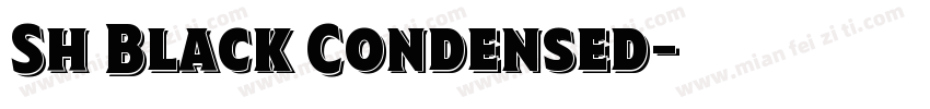 Sh Black Condensed字体转换